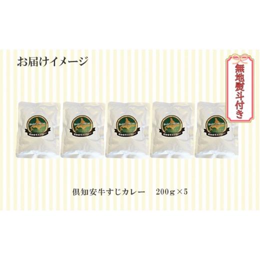 ふるさと納税 北海道 倶知安町 先行受付無地熨斗 倶知安 牛すじカレー 中辛 計5個 北海道 レトルト食品 牛すじ 野菜 じゃがいも お…