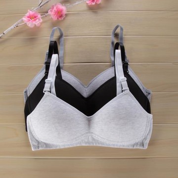 夏季小胸少女文胸無鋼圈高中學生運動內衣女防震跑步大碼薄款胸罩