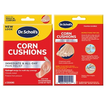 Dr.Scholl’s爽健凝膠舒緩襯墊5入-雞眼