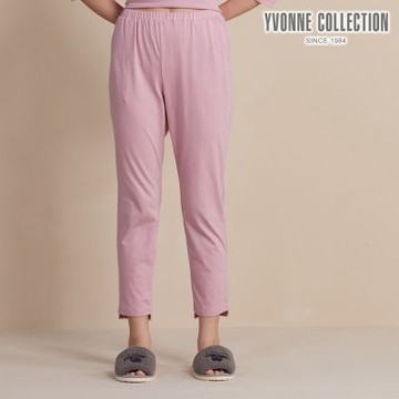 YVONNE 以旺傢飾 素面長褲-丁香粉 (M/L)