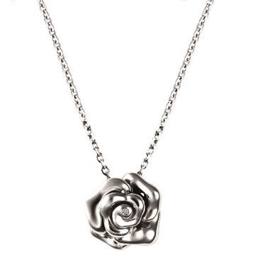 KOR蔻兒鑽石 玫瑰甜心 鑽石白鋼 項鍊