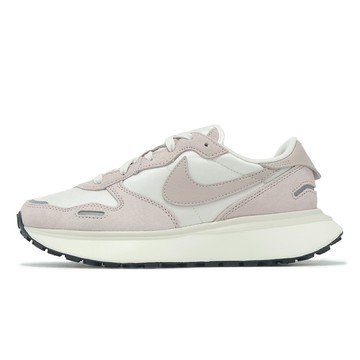 Nike 休閒鞋 Wmns Phoenix Waffle 女鞋 粉紅 白 復古 麂皮