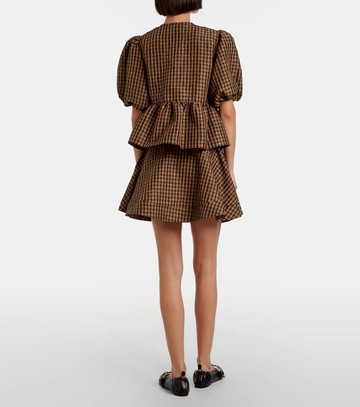Ganni Checked miniskirt