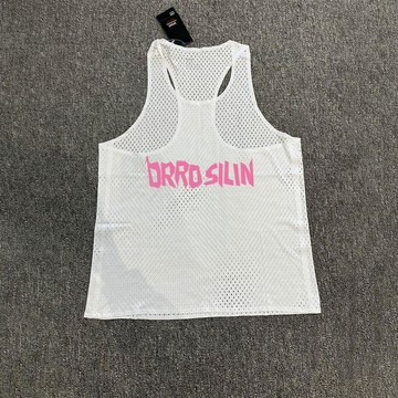 臺灣出貨 夏季新款美式籃球訓練投籃服寬鬆透氣速幹無袖背心男潮牌運動T恤夏季短袖男女背心T恤跑步上衣