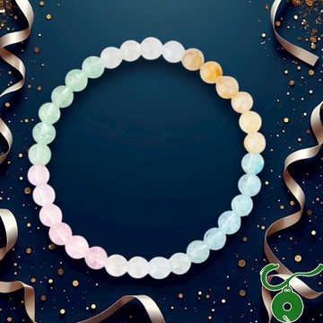[快速出貨]【Kuder Jewelry】天然托帕石多彩手鍊附珠寶鑑定書