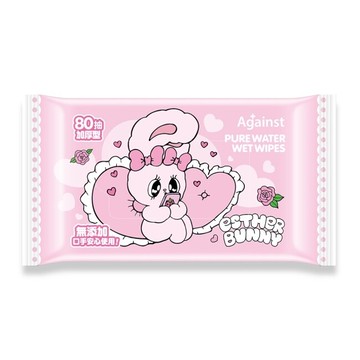 快潔適純水濕巾厚型80抽-網聊艾絲樂小兔