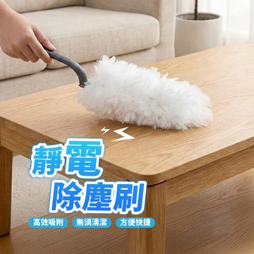 ！台灣現貨！一次性除塵刷 附刷毛10片 靜電吸附除塵撢 靜電撢 除塵 拋棄式 除塵刷 打掃撢