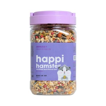 兔鼠主食糧 【Happi Hamster-兩罐組】 倉鼠飼料 健康免疫配方600g