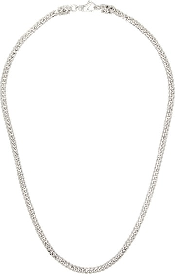 Emanuele Bicocchi 银色 Thin Edge Chain 项链