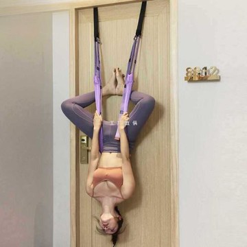 空中瑜伽繩一字馬倒立下腰訓練器懸掛式訓練帶吊床掛門款拉伸展帶