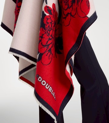 La DoubleJ Soul floral wool and silk poncho