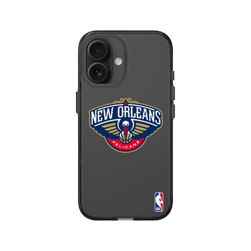 iPhone 16 Clear (相機按鈕) 酷墨灰 - NBA - Logo-新奧爾良鵜鶘 New Orleans Pelicans