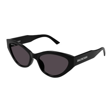 【Balenciaga 巴黎世家】薄板輕巧貓眼膠框太陽眼鏡(BB0306S-001)