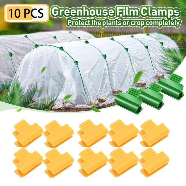 温室クリップフィルムクランプ庭小屋カバーネットトンネルフーププラスチッククリップ外径11cm植物用