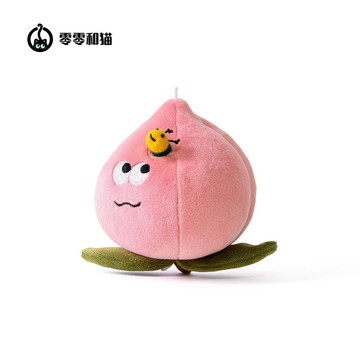 新上架👉禮物可愛蟲洞桃子毛絨掛件創意玩偶公仔禮物交換禮物 送朋友禮物
