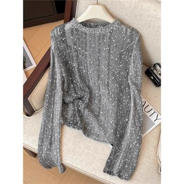 毛衣女秋冬2026新款高級感內搭時尚洋氣小個子長袖針織打底衫上衣