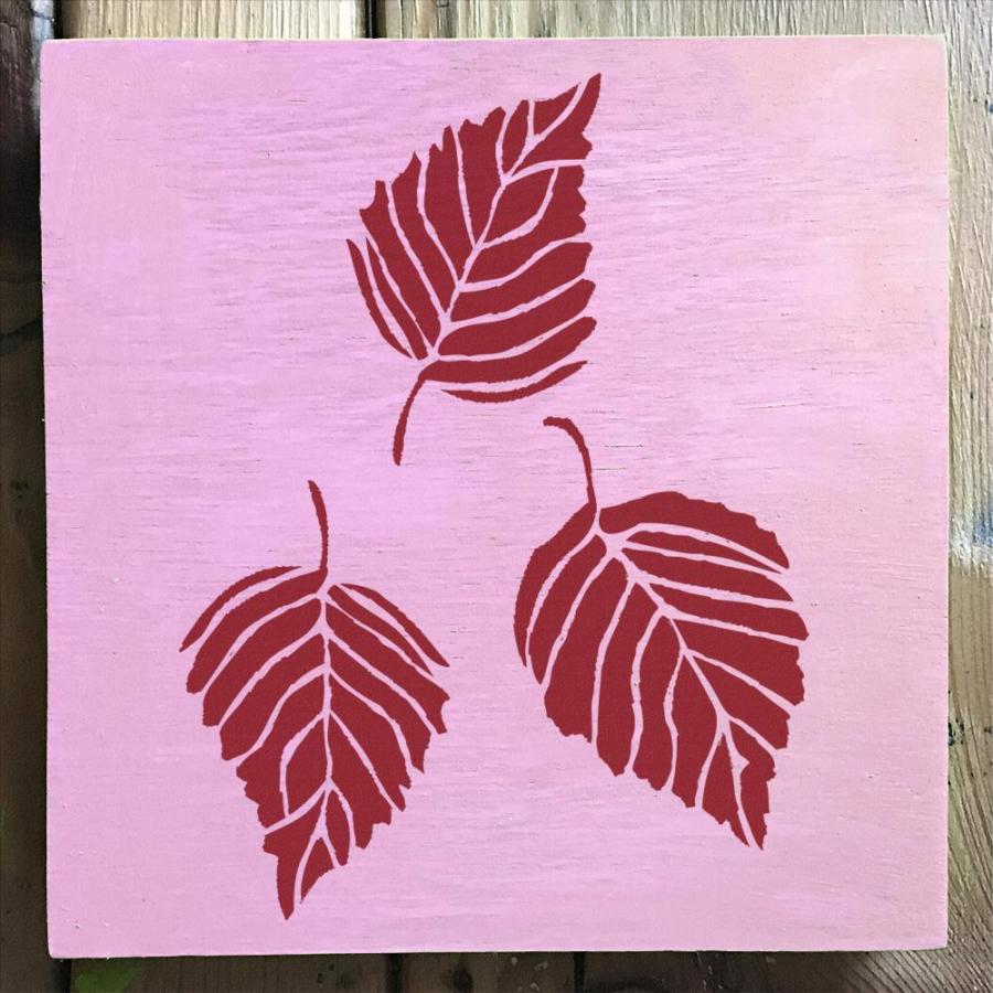 Stencil1 Leaves Stencil 5.75 x  Durable Quality Reusable Stencils for Dra