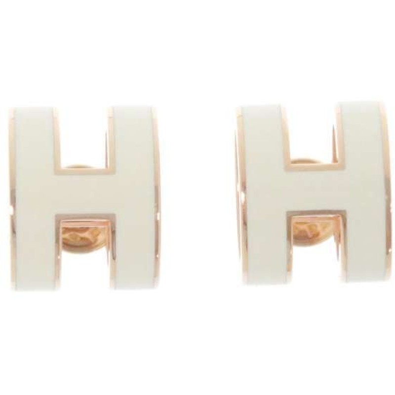 セットアップ 【新品】Hermes ミニポップH ミニ ピアス リラ Earrings ...