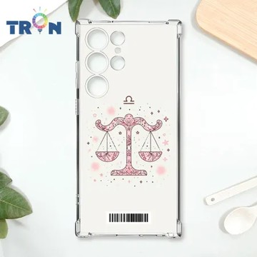 TRON 三星 S23 Ultra 粉色系可愛星座  載具 四角防摔殼 手機殼