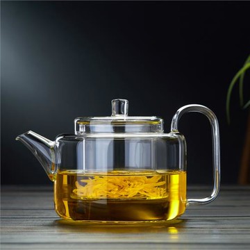 綠昌明玻璃茶壺單壺家用電陶爐燒水泡茶壺加厚大號過濾花茶壺茶具