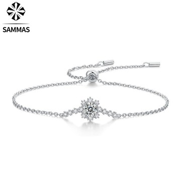 【SAMMAS】美國 純銀手環 手飾 S925 晴光映雪 莫桑鑽  手錬 輕奢 氣質 飾品 銀項錬 精品 結婚禮物 配件
