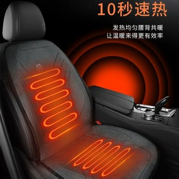 2024年新款毛絨加熱坐墊 電熱車載座椅 電加熱短毛絨加熱坐墊 12V