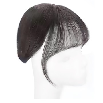 日系娃娃感3D法式瀏海，棕黑色  1個