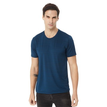 pierre cardin 皮爾卡登 雙絲吸排圓領短袖衫 3件組 C26222-9999  黑線丈青  M