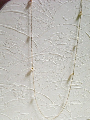 淡雅天然小珍珠水晶長鍊