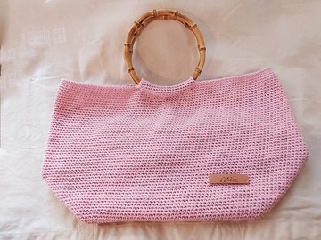 夏日追浪  竹圈圈提把拖特包 Summerfour