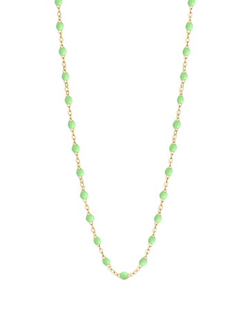 Gigi Clozeau 18K Yellow Gold Classic Gigi Resin Bead Collar Necklace, 16.5