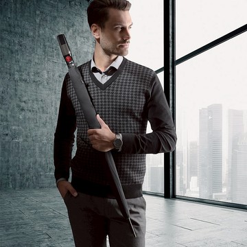 【Knirps德國紅點傘】T.900 超大直握柄直立式自動傘-Black