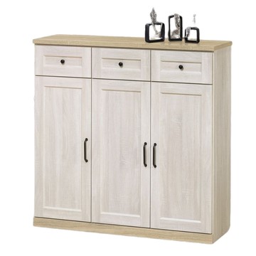 【MUNA 家居】泰倫斯4X4尺白橡木色鞋櫃