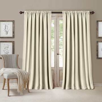 Elrene Home Fashions All Seasons Blackout Curtain Panel, 52 x 84