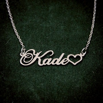 Made to order-手工定制姓名項鍊配小可愛心