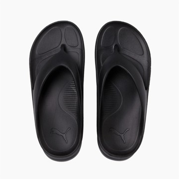 PUMA 拖鞋 WAVE FLIP 黑 防水 厚底 夾腳拖 運動拖鞋 男女 38380501