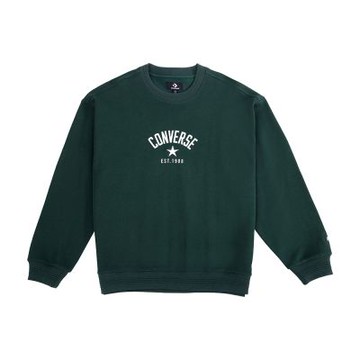 Converse Crew Fleece Top 男款 女款 綠色 圓領 大星星LOGO 長袖 UCJ109-EIE