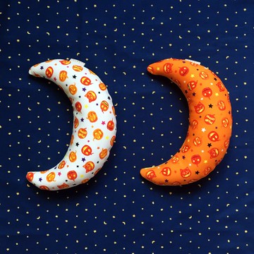 Goody Bag - 萬聖節彎月兒踹踹貓草玩具 南瓜貓系列(2入)