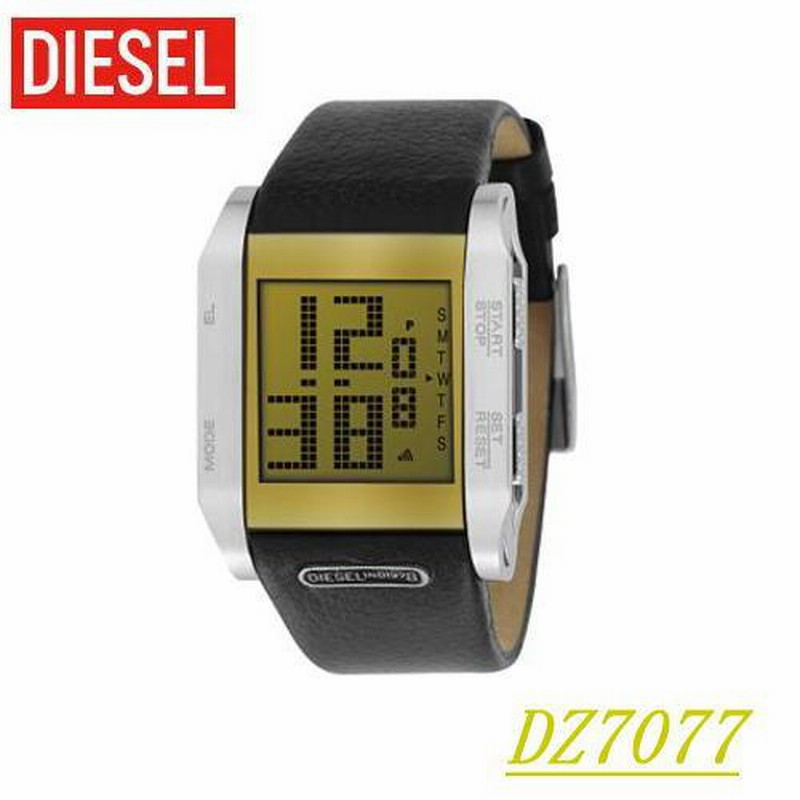 DIESEL】ディーゼル ゴールド液晶 メンズ腕時計 DZ7077 | LINEブランド  