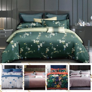 FITNESS 60支長絨棉雙人四件式兩用被床包組-多款任選