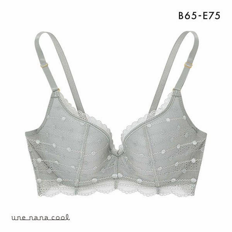 ウンナナクール une nana cool ポルカドットモールド 3/4カップブラジャー BCDE | LINEショッピング