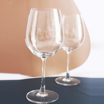Minimalist簡單愛系列|訂製氣義相投紅酒對杯—文字雕刻