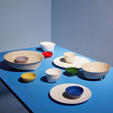 瑞典 BYON Florian花型小碟2入組-2色 - 藍色