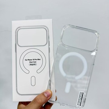 磁吸透明亞克力手機殼iPhone17潮16plus蘋果15promax防摔14卡通13 12 11