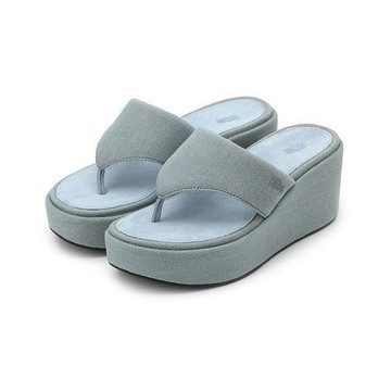 FITFLOP PLATFFORMS 楔型夾腳拖鞋 淺丹寧藍 6212-16539 女鞋