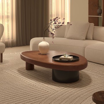 免運 茶幾 實木茶幾 古風實木茶幾茶桌家用客廳2024異形新款簡約小戶型創意原木桌 可開發票 全館五折 工廠現貨直銷 新品特價 z9093