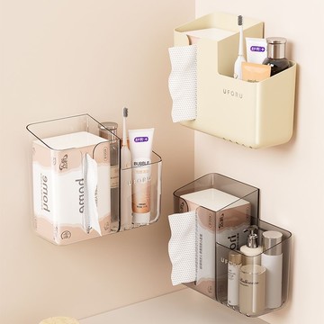 【現貨🌟隔日到貨】輕奢壁掛面紙盒 壁掛面紙盒 面紙盒 紙巾盒 衛生紙盒 洗臉巾抽取盒 免打孔 面紙收納盒 壁掛收納盒