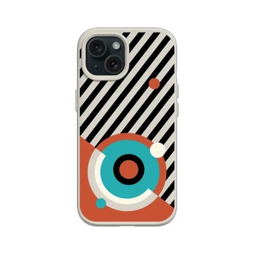 iPhone 15 SolidSuit 貝殼灰 - NASA - Helix Nebula - Bauhaus Style