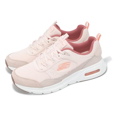 Skechers 休閒鞋 Skech-Air Court 女鞋 粉 橘 氣墊 緩衝 綁帶 支撐 板鞋 150075LPMT