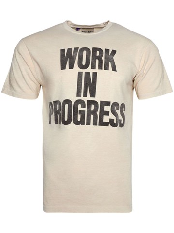 GALLERY DEPT. - Work In Progress cotton T-shirt - men - Cotton - M - Neutrals